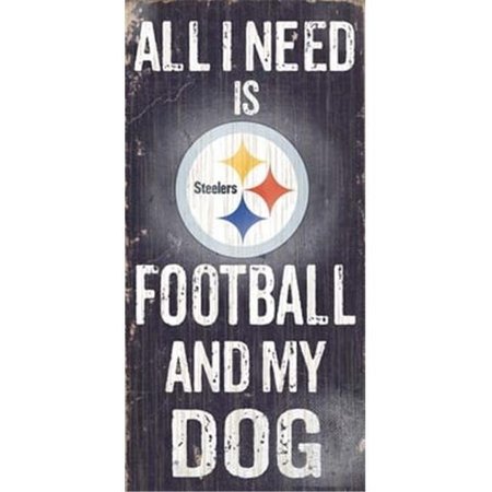 FAN CREATIONS Fan Creations N0640 Pittsburgh Steelers Football And My Dog Sign N0640-PIT